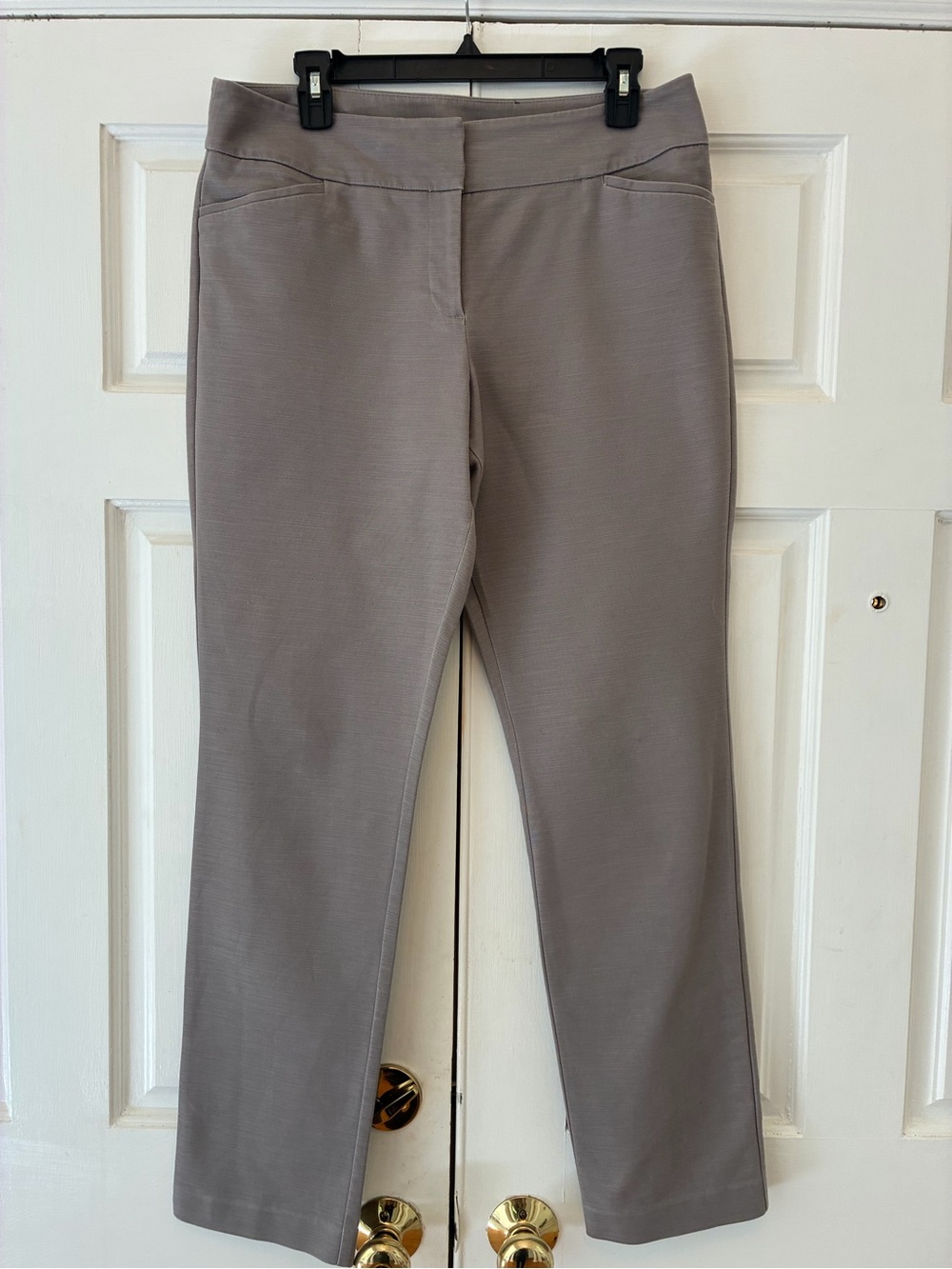 Ann Taylor Women's Straight-Leg Dress Pants in Taupe